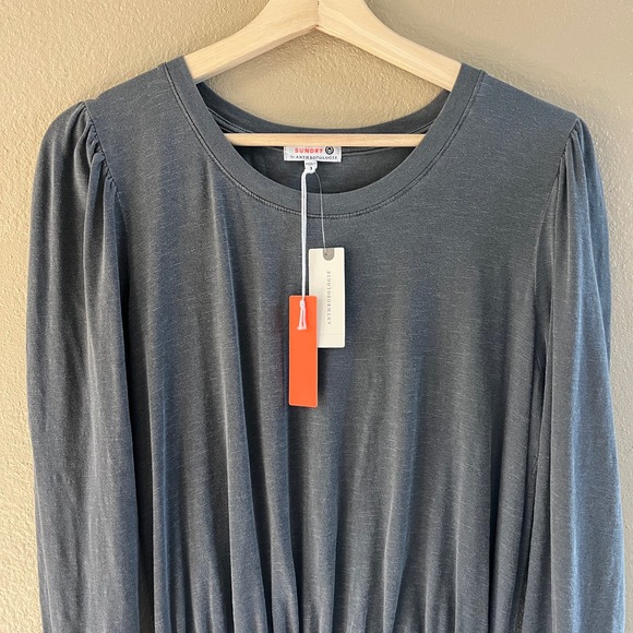 NEW Sundry Shirred mini dress - Picture 7 of 8